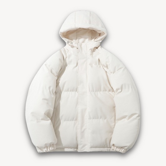 Men's Lightweight Puffer Coat with Hood - OutfitLondon