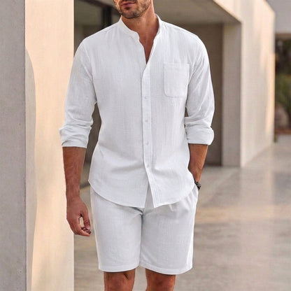 Comfortable Summer Shorts Shirt Set