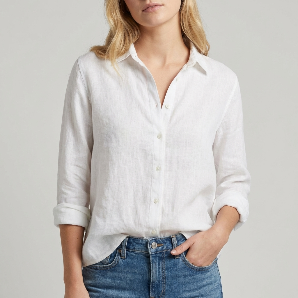 Casual Fit Floral Blouse with Long Sleeves