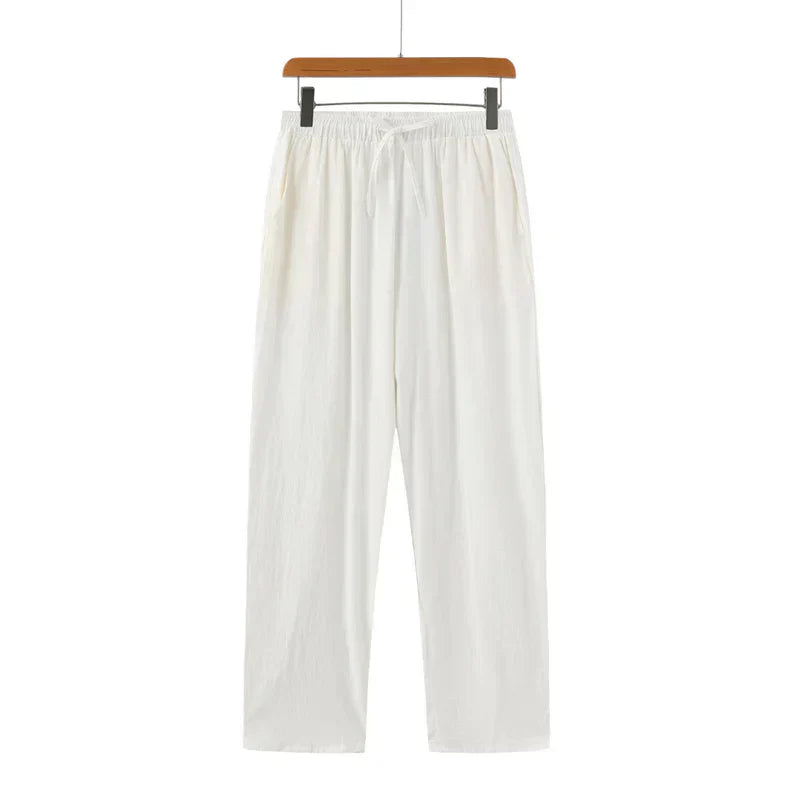 Relaxed Fit Casual Cotton Trousers