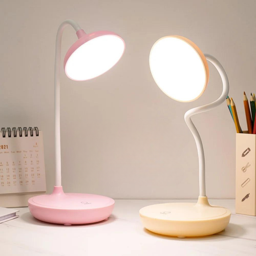 Compact Bright USB Desk Light with Rechargeable Base
