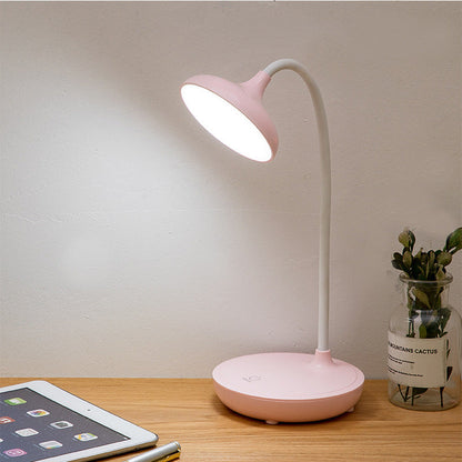 Compact Bright USB Desk Light with Rechargeable Base