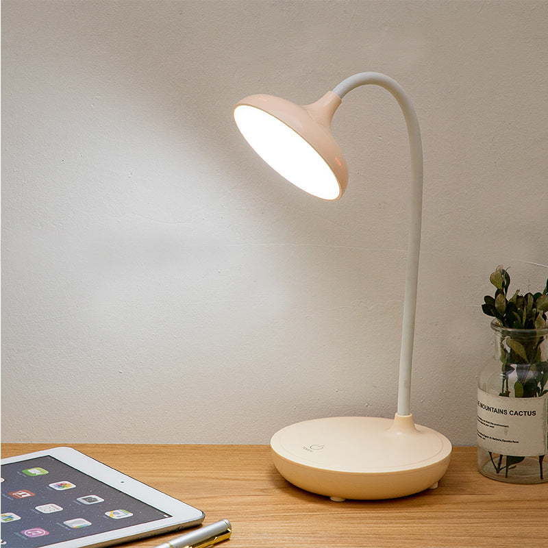 Compact Bright USB Desk Light with Rechargeable Base