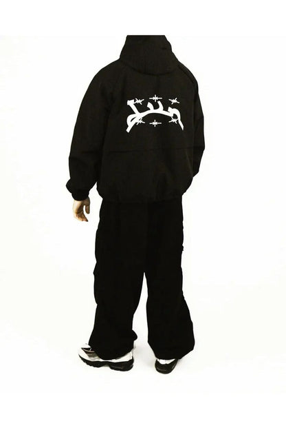 Waterproof Hooded Zip Up Windbreaker Jacket