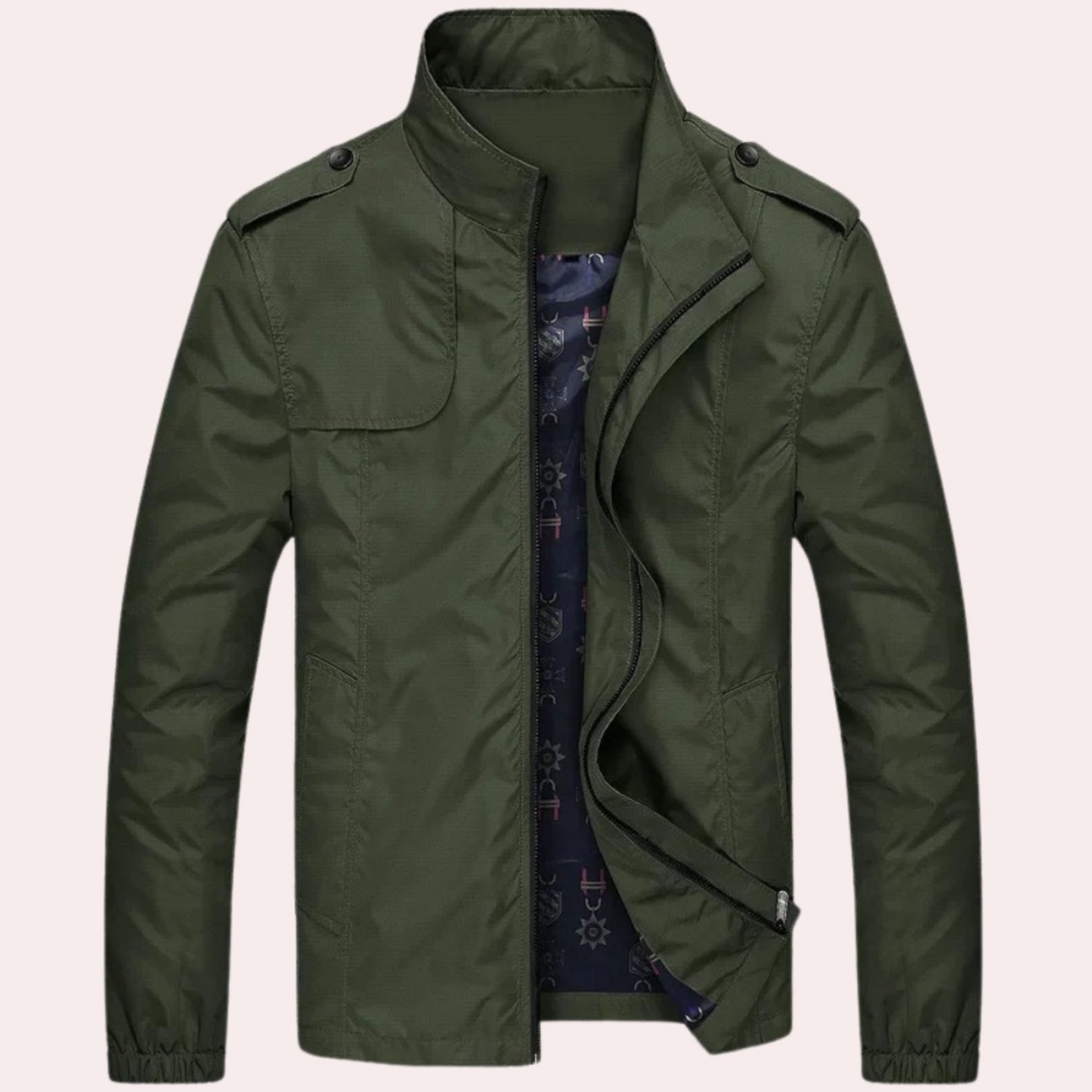Men's Slim Water Resistant Windbreaker Coat