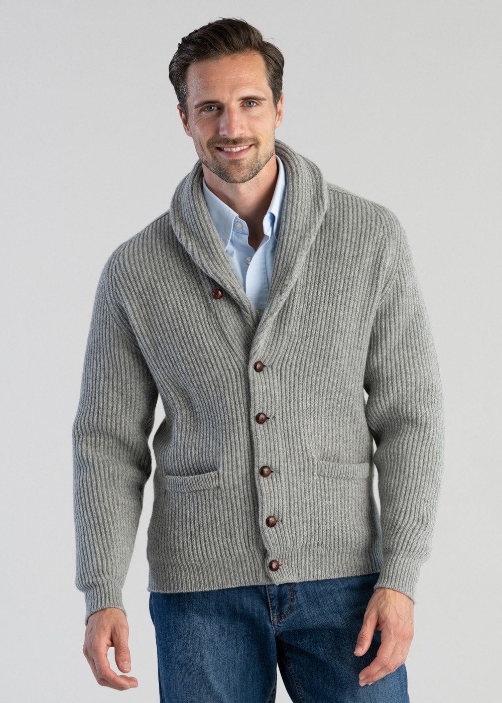 Men's Lambswool Shawl Collar Jacket