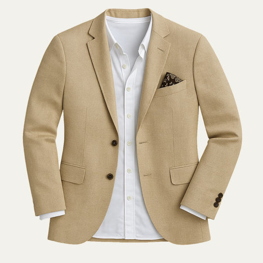 Men's Linen Cotton Blazer - OutfitLondon