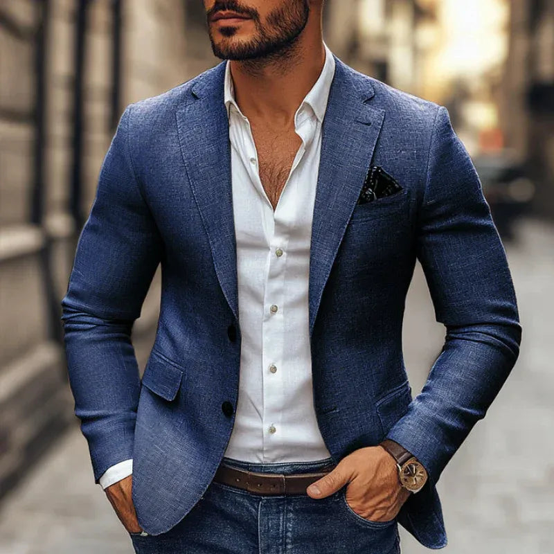 Men's Linen Cotton Blazer