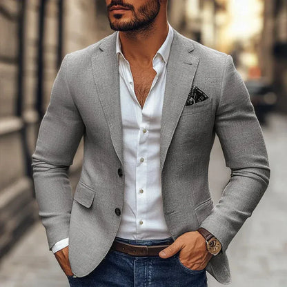 Men's Linen Cotton Blazer