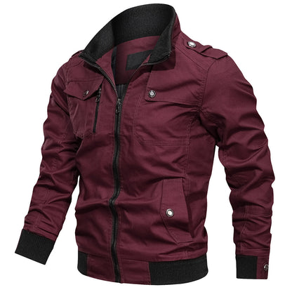 Trendy Zip Up Flight Bomber Jacket