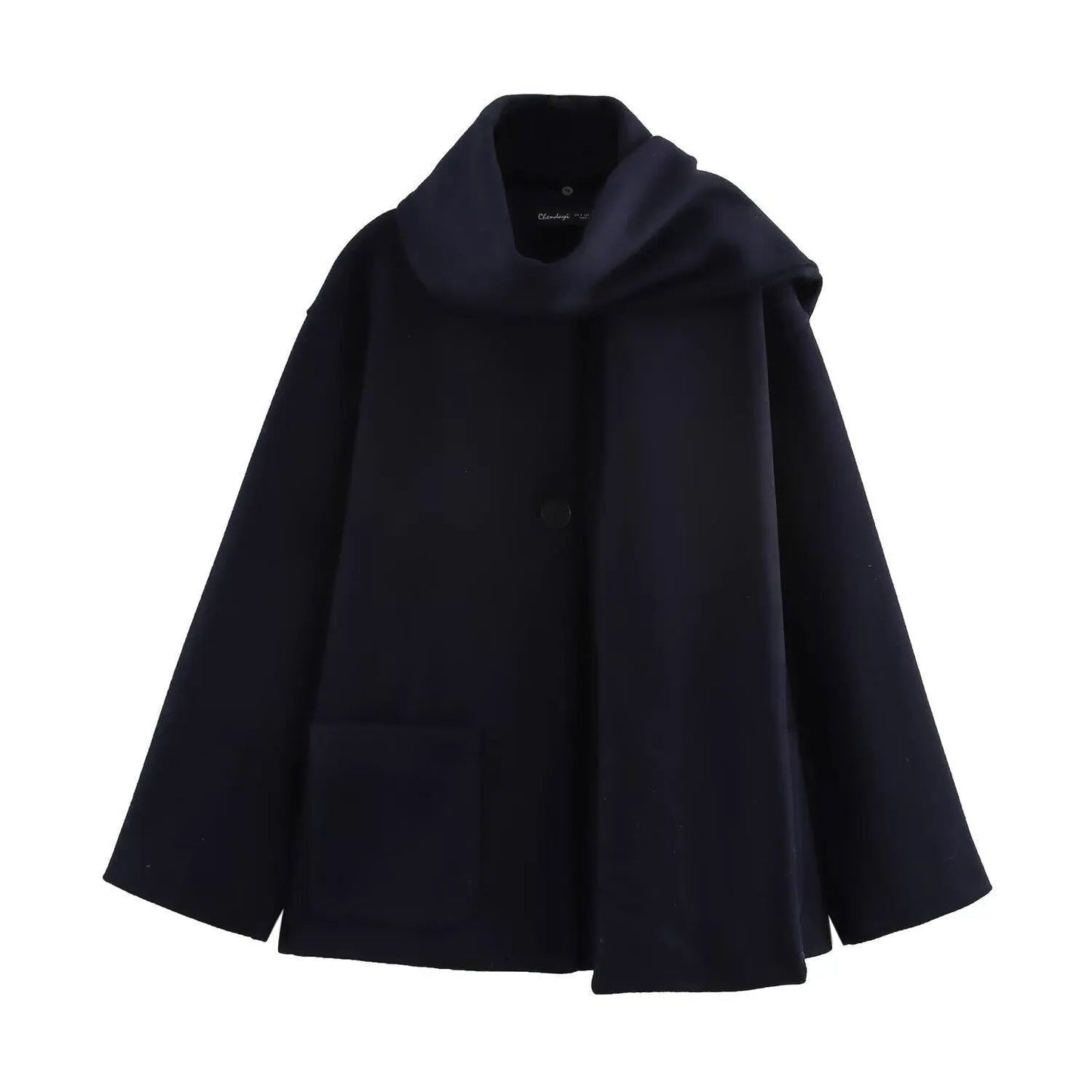 Warm Parka Coat with Free Scarf for Ladies