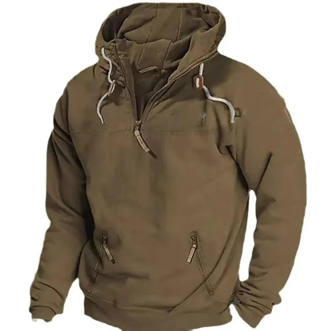 Warm Mens Hooded Sweatshirt with Pockets