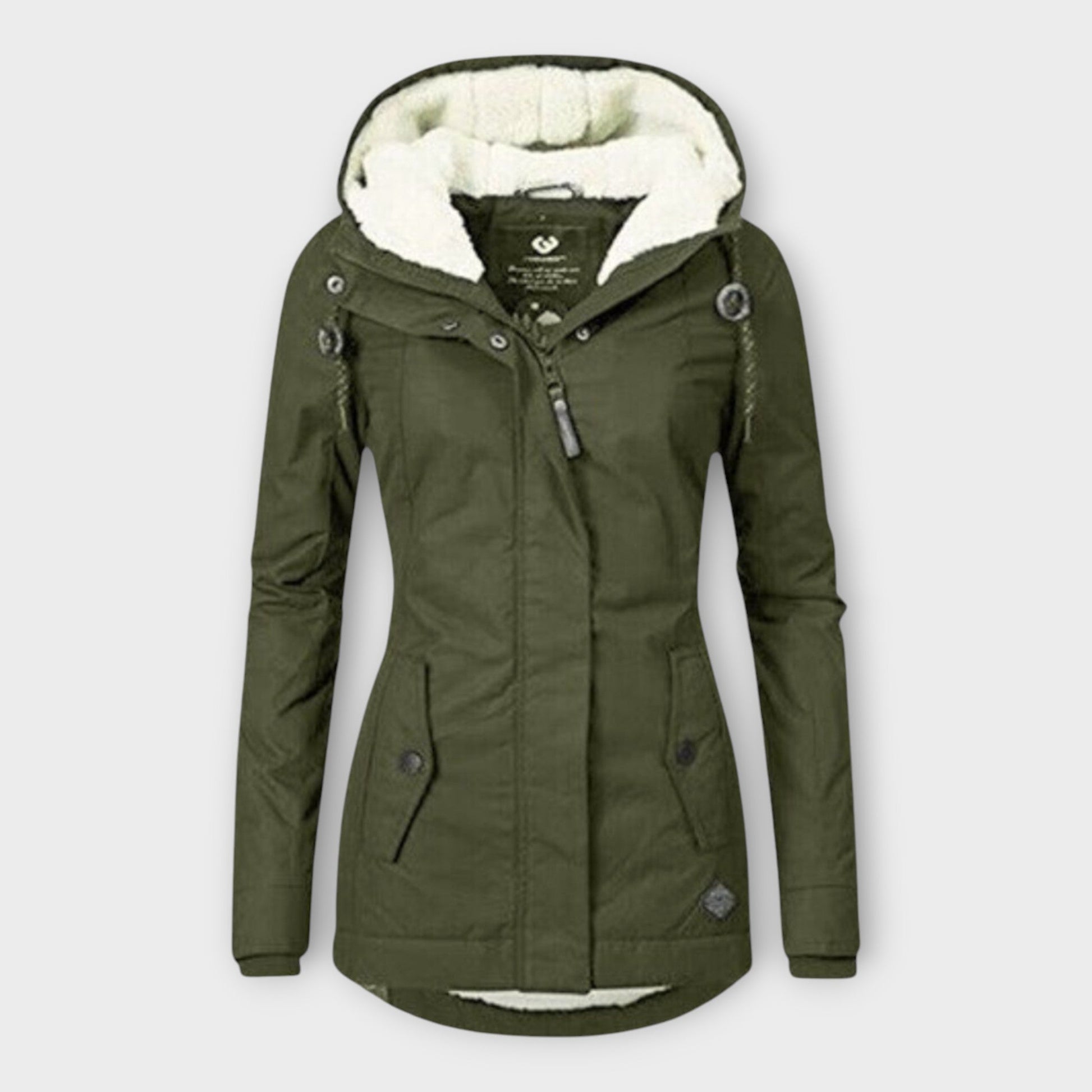 Warm Fleece Lined Women's Winter Coat - OutfitLondon