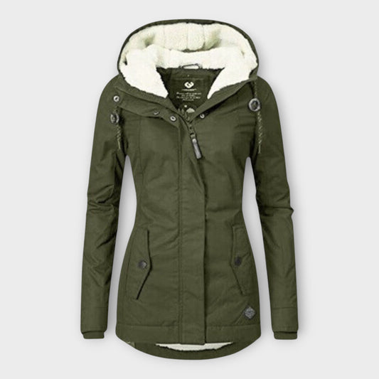 Warm Fleece Lined Women's Winter Coat - OutfitLondon