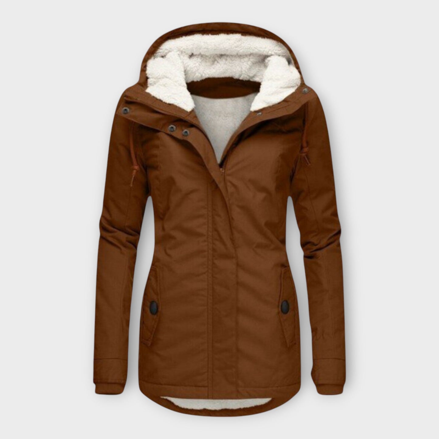 Warm Fleece Lined Women's Winter Coat