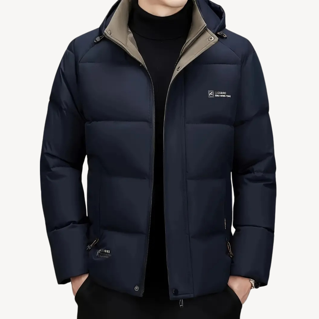 Waterproof Men's Down Filled Parka Jacket