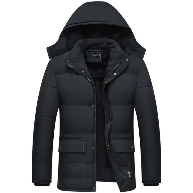 Stylish Men's Warm Parka Coat - OutfitLondon