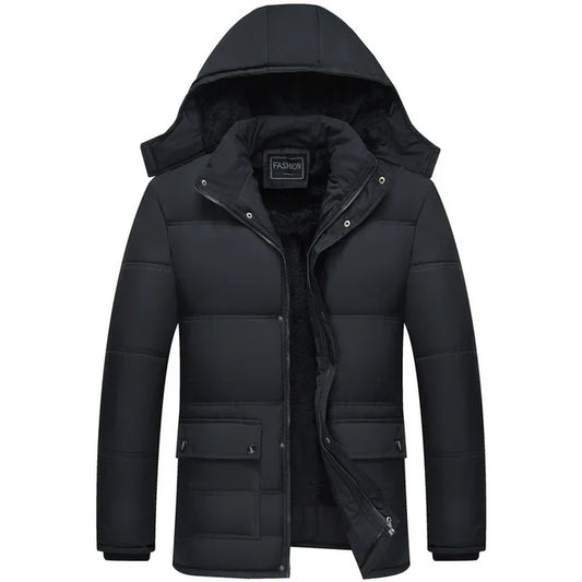 Stylish Men's Warm Parka Coat - OutfitLondon