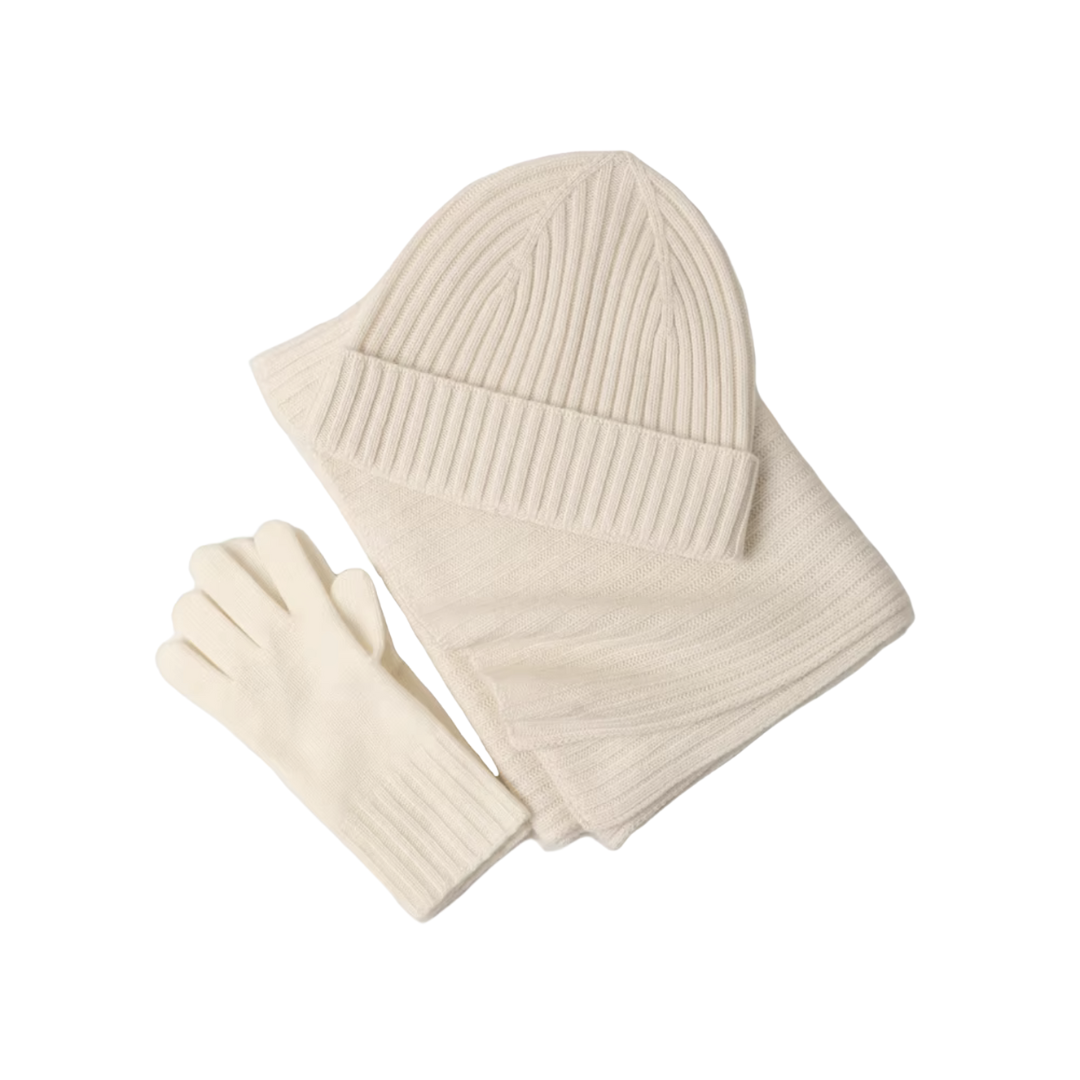 Cashmere Winter Hat And Scarf Set - OutfitLondon
