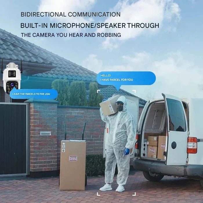 Outdoor WiFi Solar Powered Security Cam with Night View