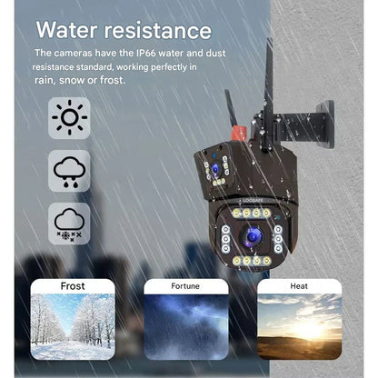 Outdoor WiFi Solar Powered Security Cam with Night View
