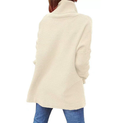 Purple Ladies Crew Neck Knitted Sweater