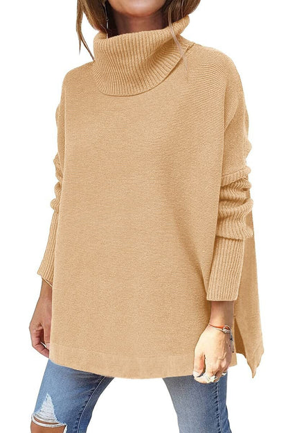 Purple Ladies Crew Neck Knitted Sweater