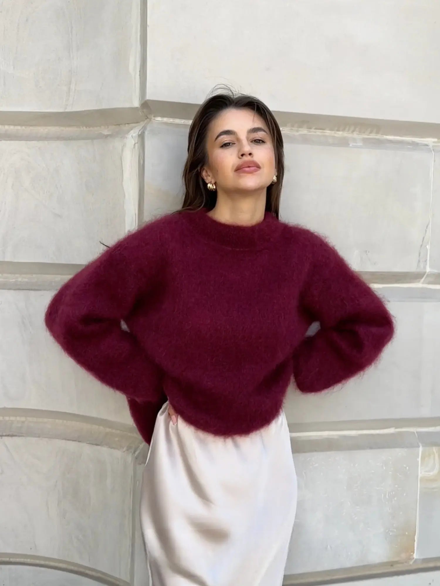 Cozy Soft Knit Sweater – Relaxed Fit - OutfitLondon