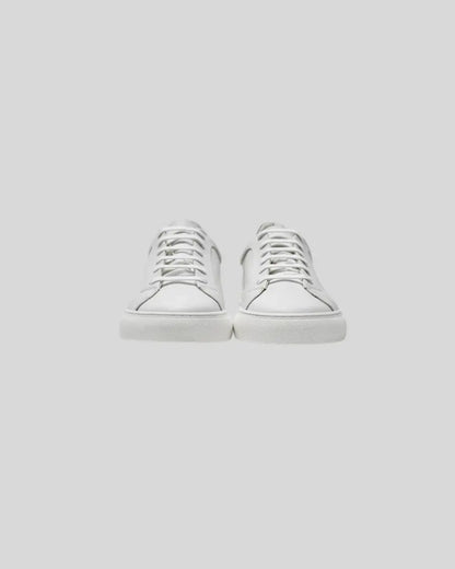 Classic Mens White Leather Sneakers