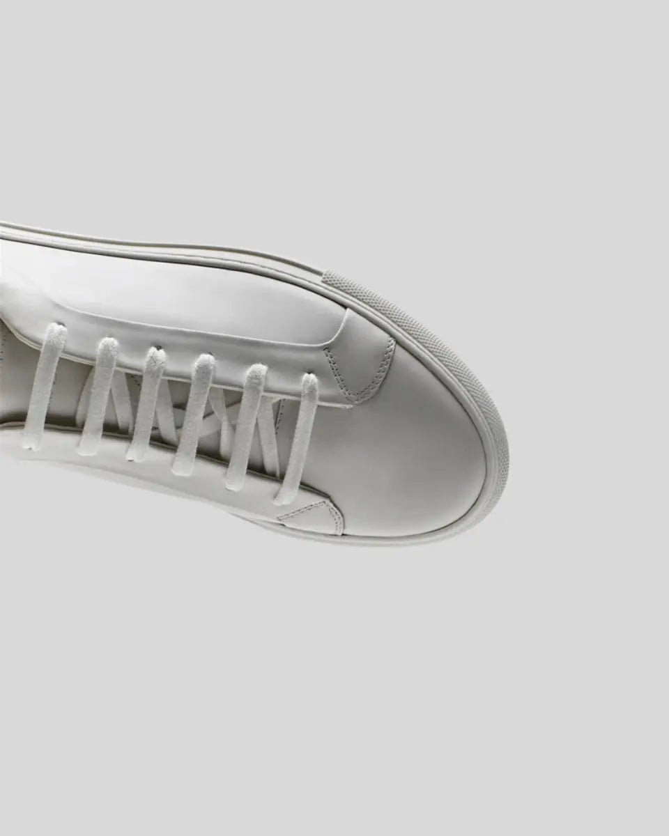 Classic Mens White Leather Sneakers