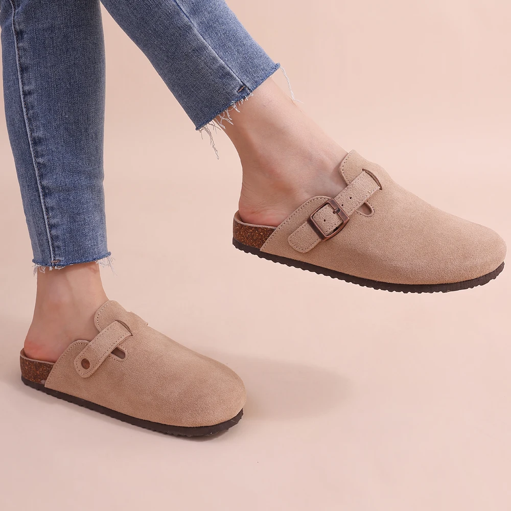 Comfortable Women's Suede Mule Clogs