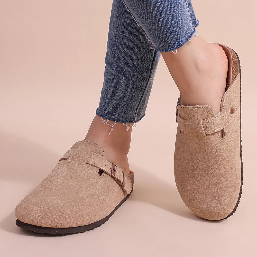 Comfortable Women's Suede Mule Clogs