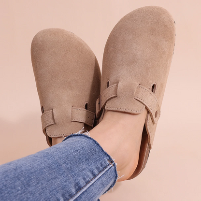 Comfortable Women's Suede Mule Clogs