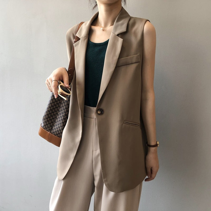 Ladies' Casual Lightweight Summer Coat with Pockets - OutfitLondon