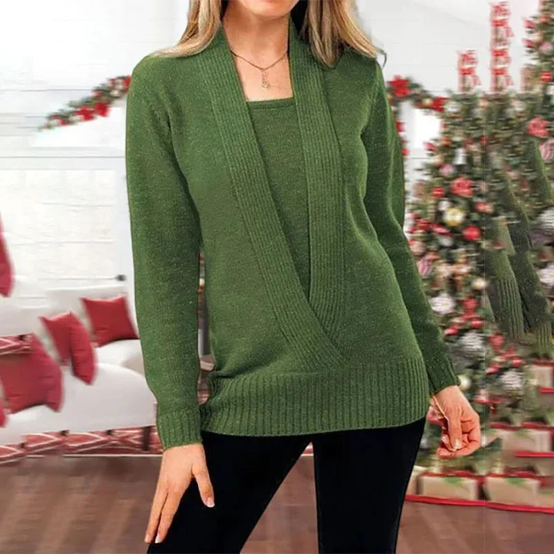 Cozy Soft Women's Cable Knit Winter Sweater