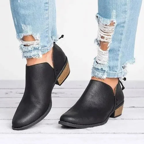 Ladies Low Heel Booties
