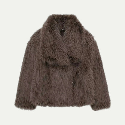 Soft Fake Fur Short Women's Jacket