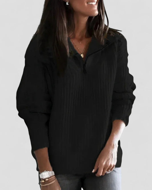 Soft Women's Cable Knit Crew Sweater - OutfitLondon