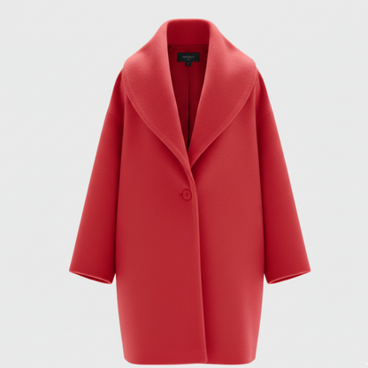 Warm Women's Large Wool Winter Coat