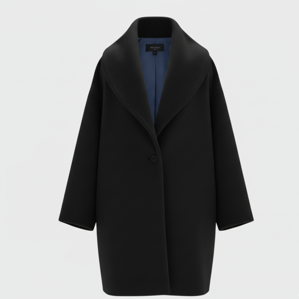 Warm Women's Large Wool Winter Coat