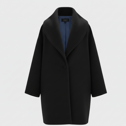 Warm Women's Large Wool Winter Coat