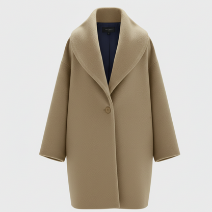 Warm Women's Large Wool Winter Coat