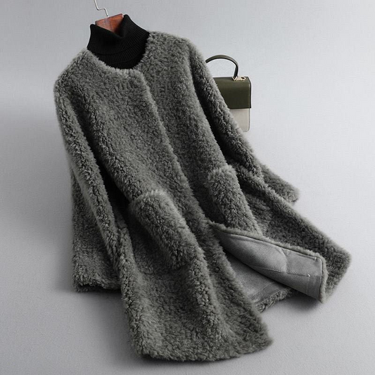 Luxurious Sheepskin Women's Coat - OutfitLondon