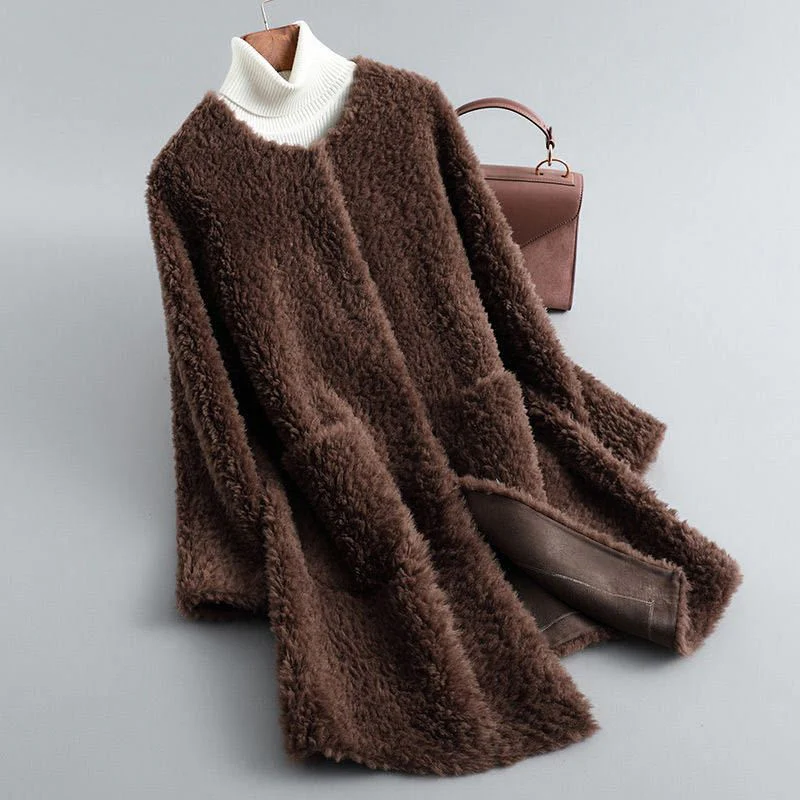 Luxurious Sheepskin Women's Coat