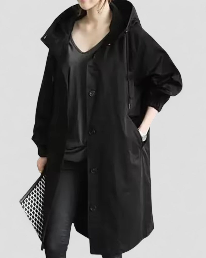 Classic Ladies Long Waterproof Coat - OutfitLondon