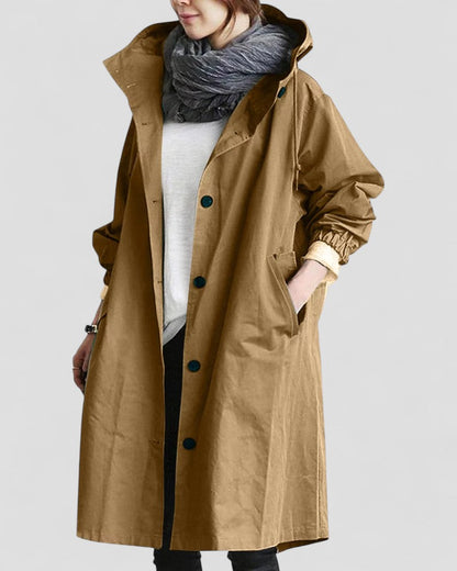Classic Ladies Long Waterproof Coat