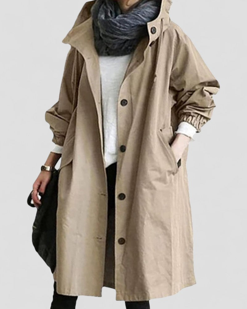Classic Ladies Long Waterproof Coat