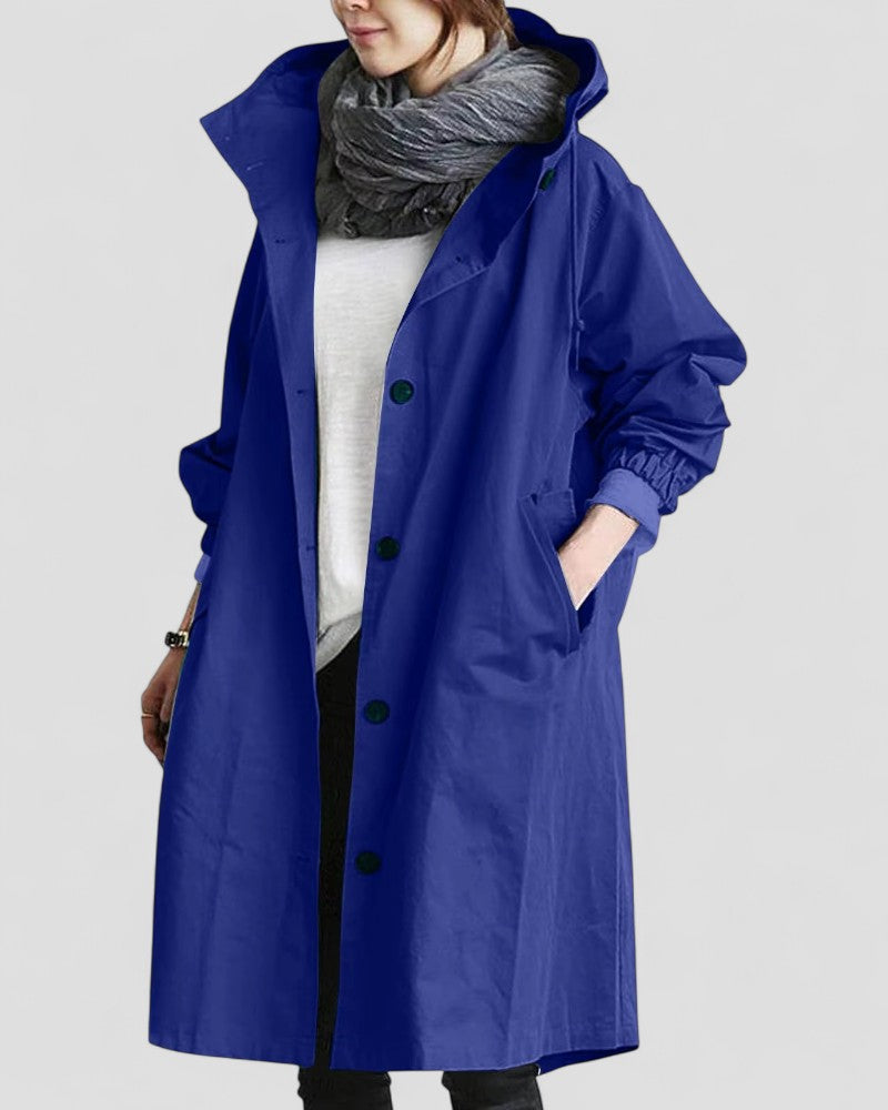 Classic Ladies Long Waterproof Coat