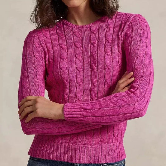 Traditional Comfortable Crew Neck Sweater - OutfitLondon