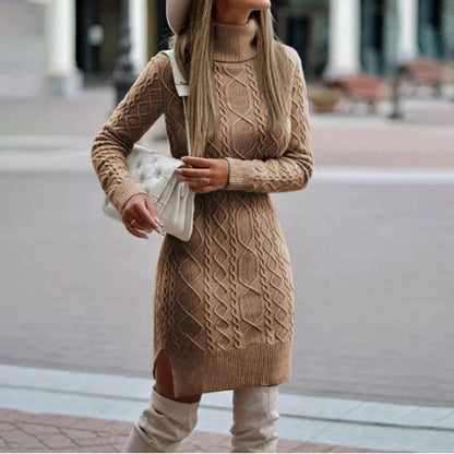 Chic Knit A-Line Mini Dress for Women